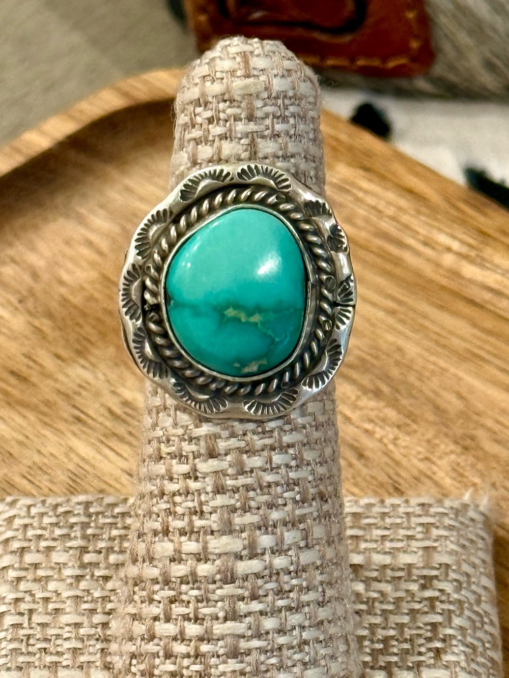 Whitewater turquoise ring